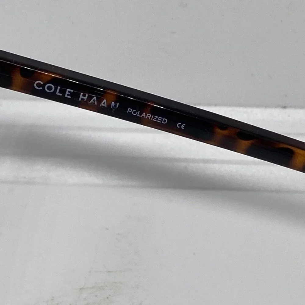 Cole Haan CH8505 215 Sunglasses Tortoise Brown Round Polarized Gray 49-22-150 - Picture 7 of 8